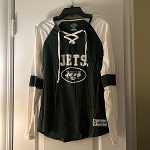 Women's New York Jets long sleeve tshirt, size medium